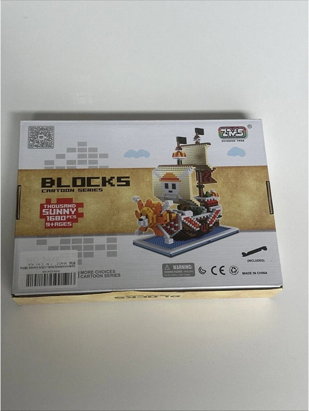 ZMS Blocks Cartoon Series Pirate Ship Boat Model Building Blocks 1520 Bricks